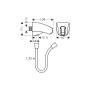 Porter E Держатель со шлангом Isilfex B 1250 мм