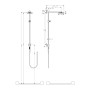 Raindance  Showerpipe  180 мм - душевая система HANSGROHE 27166000