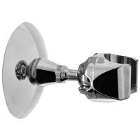 Держатель душевой лейки, на липучке, регулируемый, хром, пакет пластик