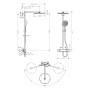 Raindance Select 300 Air 1jet Showerpipe Душевая система с термостатом, хром