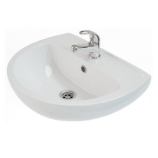 FREJA умывальник с отверстием, с переливом 50*41 см (укр.)