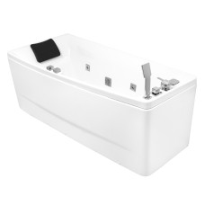 Ванна 170*75*63см, асимметричная, гидромассажная, левая