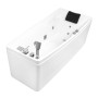 Ванна 170*75*63см, асимметричная, гидромассажная, правая