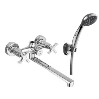 BREEZE смеситель для ванны, излив 250 мм (прямой), двухвентильный 1/2 