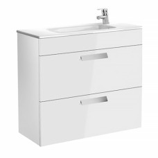 DEBBA шкафчик 80см, с 2мя ящиками, с умывальником, в комплекте с сифоном, белый