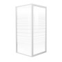 FRIDA душевая кабина 90*90*185см (стекла + двери), профиль белый, стекло 
