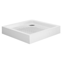 FRIDA поддон 90*90*15см квадратный, акриловый, в комплекте с сифоном