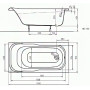 SENSA ванна 140*70см прямоугольная