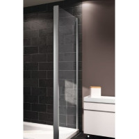 X1 стенка боковая 90см, профиль глянцевый хром, стекло прозрачное