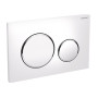 SIGMA20 cмывная клавиша, двойной смыв, белый/хром глянцевый/белый