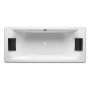 HALL ванна 180*80см прямоугольная, для двоих, с ножками, с 2-мя подголовниками