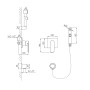 VYSKOV набор (смеситель скрытого монтажа с гигиеническим душем, шланг полимер)
