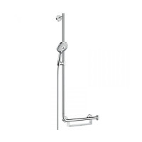 Unica Comfort Набор для душа Raindance Select S 120 /штанга Unica Comfort 1,10 м раполож. слева, белый/хром
