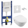 Комплект: ARCHITECTURA унитаз подвесной 5684HR01 с сид. soft-close + Geberit Duofix инсталляция 458.126.00.1