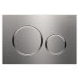 SIGMA20 cмывная клавиша, двойной смыв, нержавеющая сталь матовая/полированная/матовая