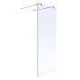 Стенка Walk-In 120*190см, каленое прозрачное стекло 8мм