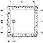 Geberit Поверхность для душевой зоны Setaplano: 100*100см