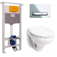 Комплект: Kolo IDOL унитаз подвесной с сидением п/п, комплект инсталляции Imprese 3в1