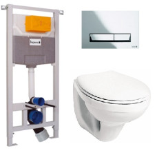 Комплект: Kolo IDOL унитаз подвесной с сидением п/п, комплект инсталляции Imprese 3в1