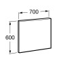 VICTORIA BASIC зеркало 70см
