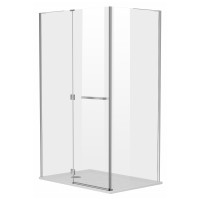 MEGERKA кабина прямоуг-ая 120*80*190см (стекла+двери), распашная, стекло прозрачное 6мм, левая(3 коробки)