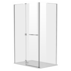 MEGERKA кабина прямоуг-ая 120*80*190см (стекла+двери), распашная, стекло прозрачное 6мм, левая(3 коробки)