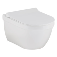 SOLAR унитаз 56*37,7*40см Rimless подвесной, сиденье твердое Slim slow-closing