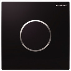 GEBERIT система электронного управления смывом писсуара, питание от сети, защитная крышка типа 10: черная, глянцевый хром
