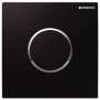 GEBERIT система электронного управления смывом писсуара, питание от сети, защитная крышка типа 10: черная, глянцевый хром