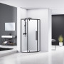 A LÁNY Душевая кабина пятиугольная, реверсивная 900*900*1950мм (стекла+двери), дверь распашная, стекло прозрачное 6 мм,