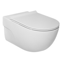 MERIDIAN Rimless унитаз подвесной, с сиденьем Slim, с системой плавного опускания