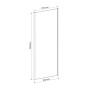 Боковая стенка 80*195см, для комплектации с дверьми 599-150 (h)