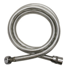 Шланг для душа 1,5 м, PVC хром-серый, ПЭпак