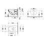 ARCHITEC Rimless унитаз 57,5см, подвесной