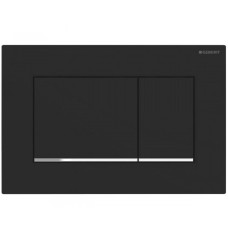 SIGMA30 cмывная клавиша, двойной смыв: с легкоочищаемой поверхностью черный матовый/хром глянцевый