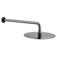 BRENTA набор (верхний душ, держатель), граф.хром