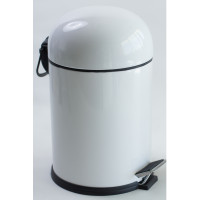 BON ведро для мусора с педалью 5л, цвет белый