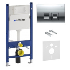 Комплект: DUOFIX монтажный комплект + DELTA 50 смывная клавиша, пластик, хром глянц.