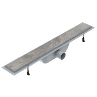 Трап водоотводящий линейный с решеткой под плитку 600мм