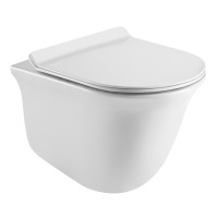 AVILA унитаз 48,5*36*36см подвесной Rimless, сиденье твердое Slim slow-closing