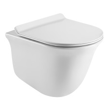 AVILA унитаз 48,5*36*36см подвесной Rimless, сиденье твердое Slim slow-closing