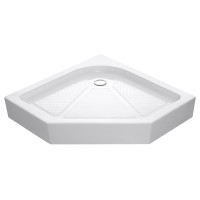 IRIS поддон 100*100*16см пятиугольный, с сифоном