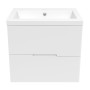 AIVA комплект мебели 60см белый: тумба подвесная , 2 ящика + умывальник накладной арт 15-68-060