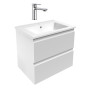 Комплект: LEON тумба подвесная, 2 ящика + умывальник накладной + смеситель 15201100