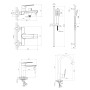 KAMPA набор смесителей (4 в 1) для ванны и кухни (05285+10285+55285+6607001)