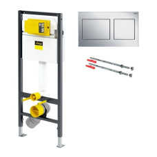 Комплект инсталляции для унитаза Prevista Dry 771973 (3 в 1), клавиша 773236