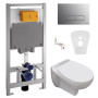 Набор инсталляционный: MARO New унитаз подвесной, сиденье мягкое, VOLLE MASTER инсталляция для унитаза 4в1, клавиша хром