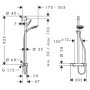 RAINDANCE Select E 150 Showerpipe душевая система SemiPipe, хром