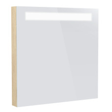 NETKA зеркало 60*60см, с подсветкой, цвет дуб