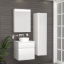 BLATNA L комплект мебели 70см, белый: тумба подвесная, со столешницей, 2 ящика + умывальник накладной арт i11143